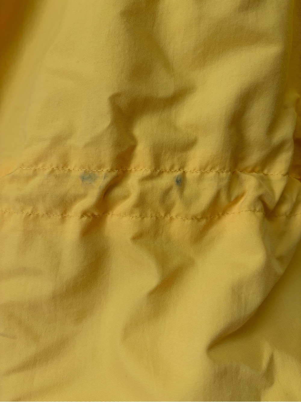 Vintage Land's End Mens Yellow Parka Squall Jacket With Detachable Hood Size XL - Picture 12 of 12